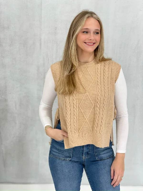 Not A Problem Sweater Vest - Taupe