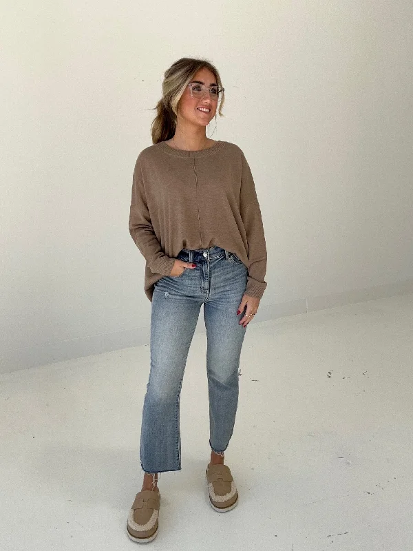 Cooling Down Lightweight Sweater - Mocha