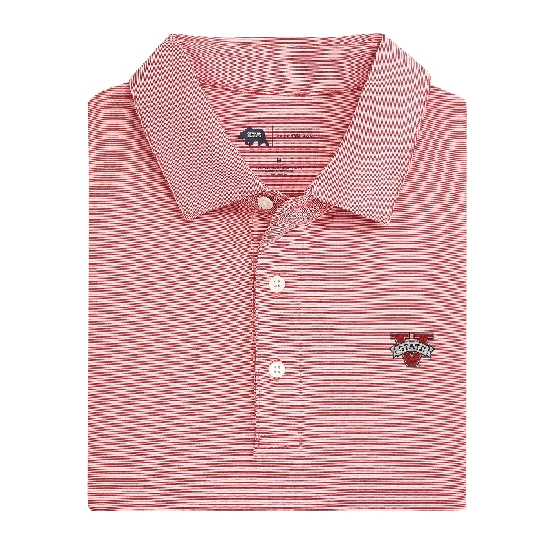 Hairline Stripe Valdosta State Performance Polo