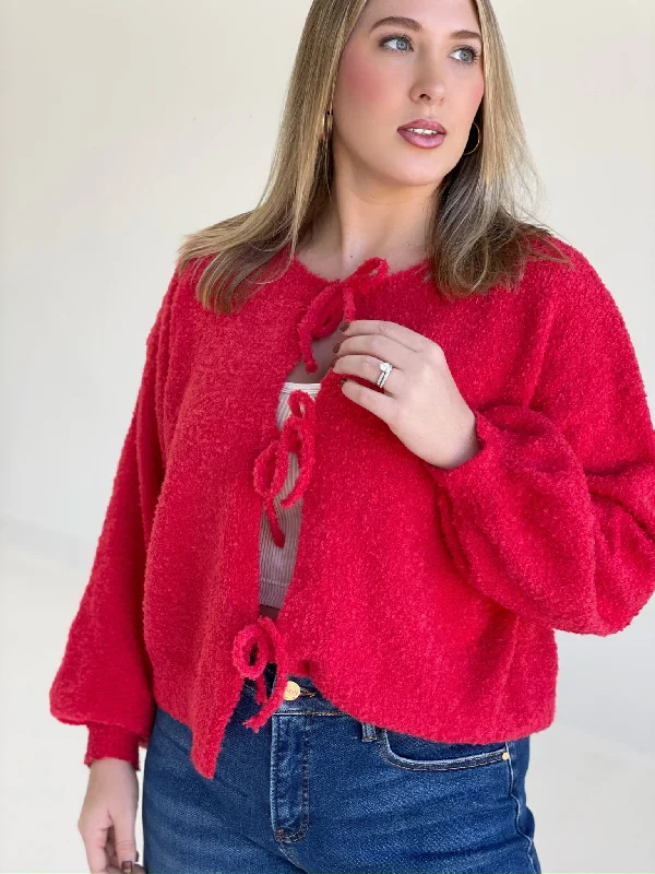 Chalmain Sweater Top - Red