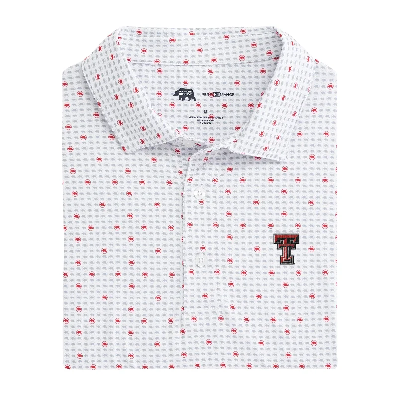 Texas Tech Tour Logo Printed Performance Polo