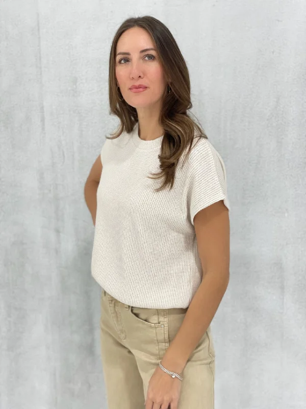 The Best Of Short Sleeve Sweaters - Sand Beige