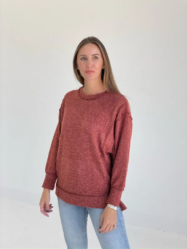 Camper Soft Sweater - Rust