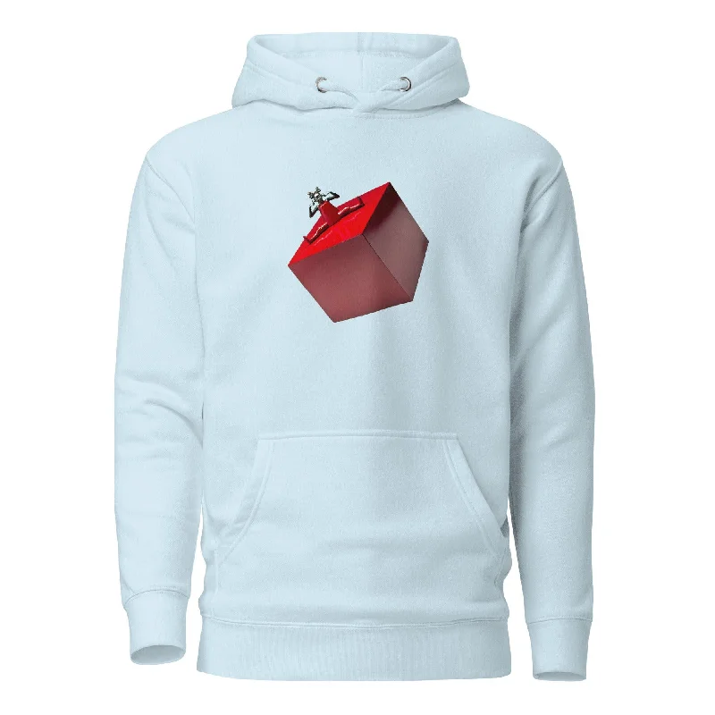 Woman on the Box  Man Hoodie