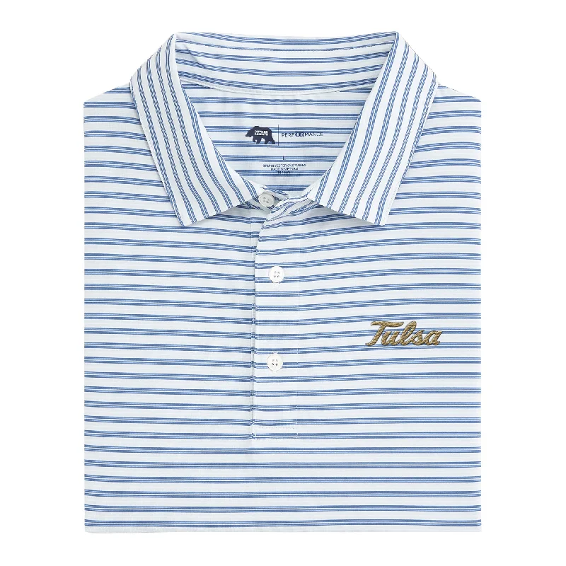 Wedge Stripe Tulsa Performance Polo