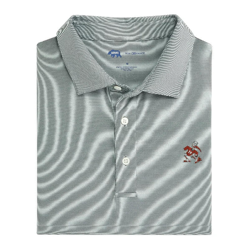 Hairline Stripe Miami Ibis Performance Polo