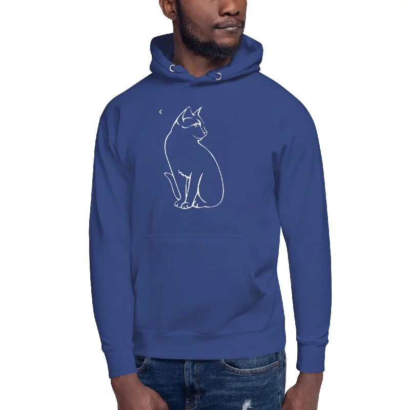 Sitting Cat Man Hoodie