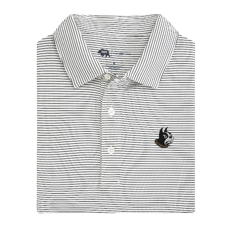 Wofford Birdie Stripe Performance Polo