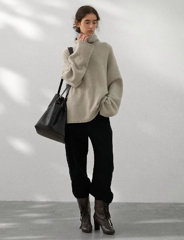 Soft Wool Turtleneck Sweater-PREORDER