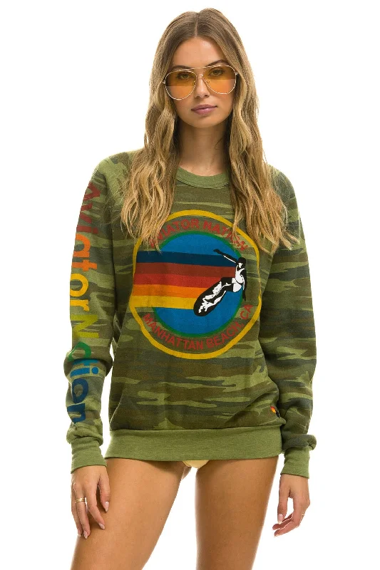 AVIATOR NATION MANHATTAN BEACH SWEATSHIRT - CAMO