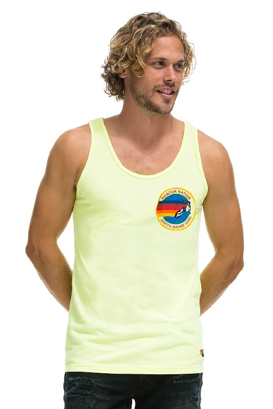 MEN'S AVIATOR NATION ASPEN TANK - NEON YELLOW