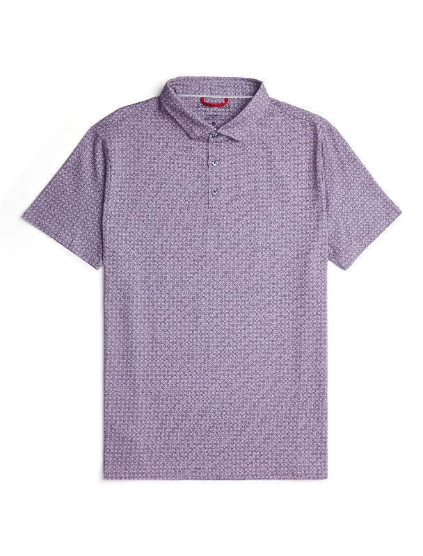 Lavender Diamond Short Sleeve Print Shirt