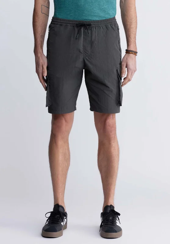 Hult Men’s Drawstring Cargo Shorts in Charcoal - BM24342