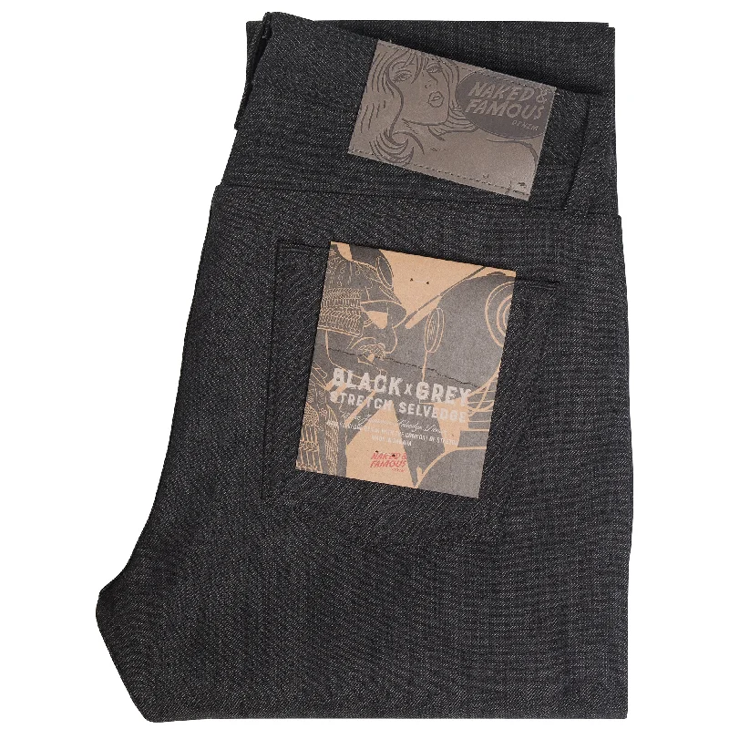 Weird Guy - Black x Grey Stretch Selvedge