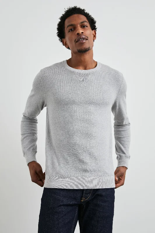 BURNS SWEATER - GREY HEATHER