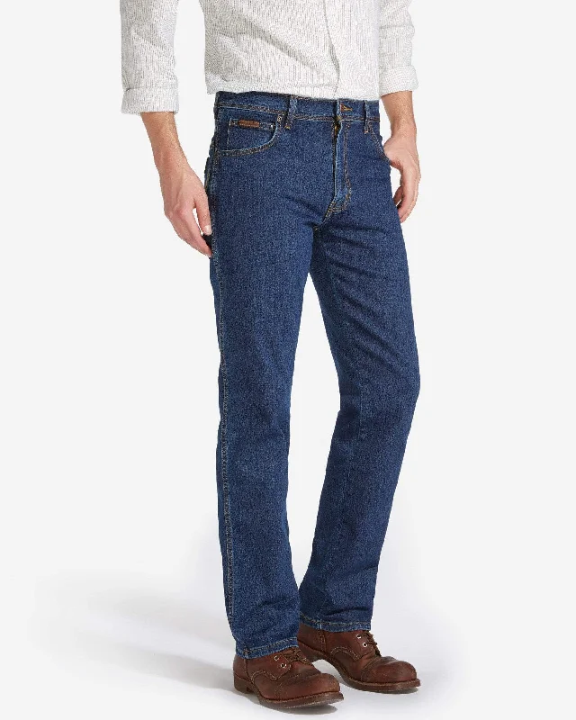 Wrangler Texas Stretch Authentic Straight Mens Jeans - Darkstone