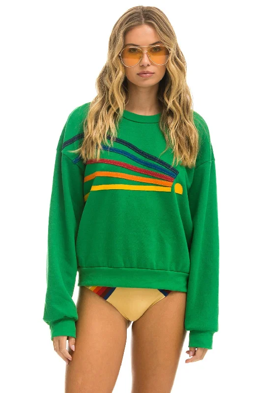 DAYDREAM RELAXED CREW SWEATSHIRT - KELLY GREEN