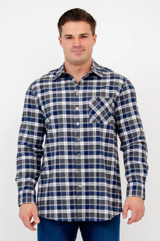 Cory Men's Shirt, Citrus Plaid, Cotton