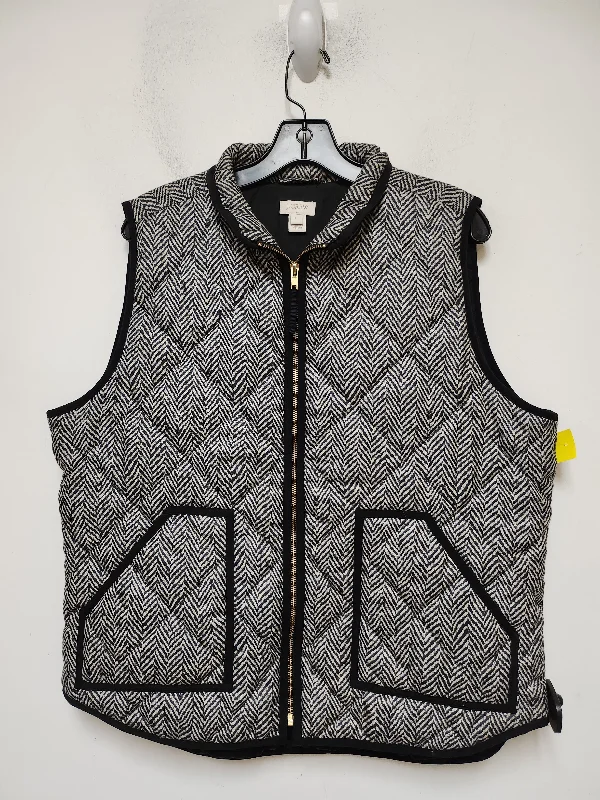 Vest Puffer & Quilted By J. Crew In Chevron Pattern, Size: Xl