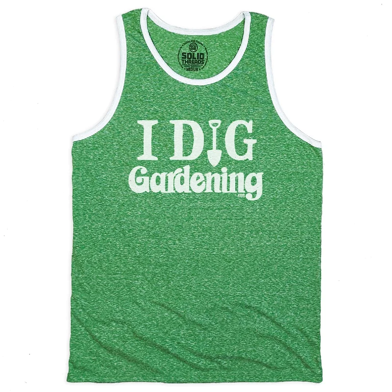 I Dig Gardening Ringer Tank Top