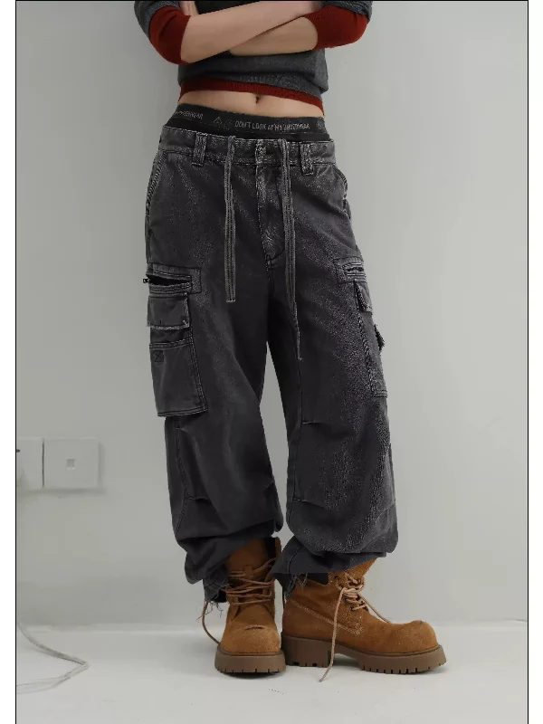 Workwear Washed Cargo Jeans