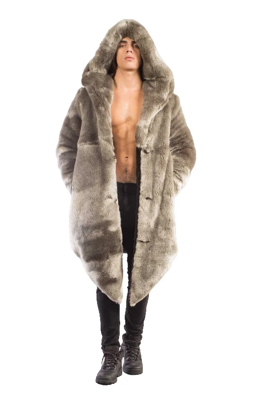 Men's Desert Warrior Coat in "Sage" Chinchilla