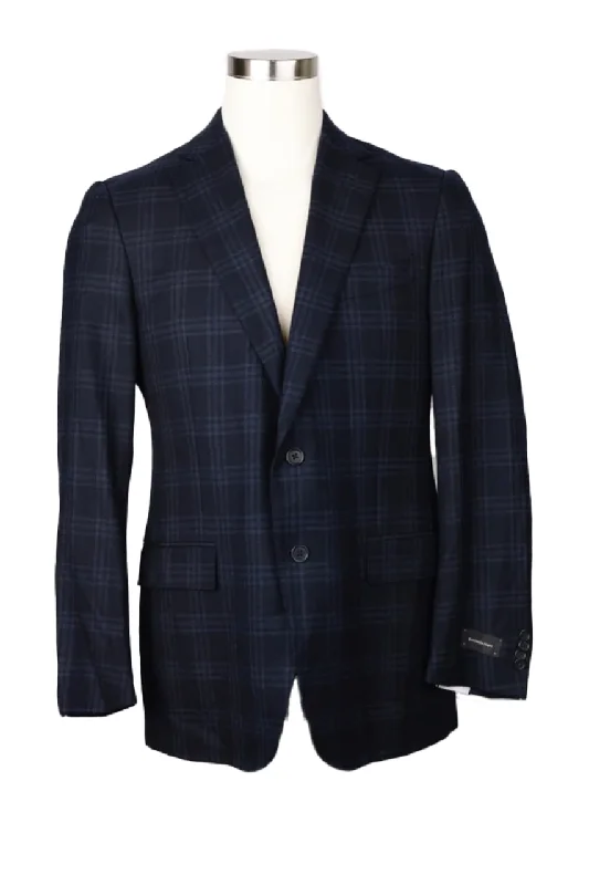 Plaid Cashmere Blend Sport Coat