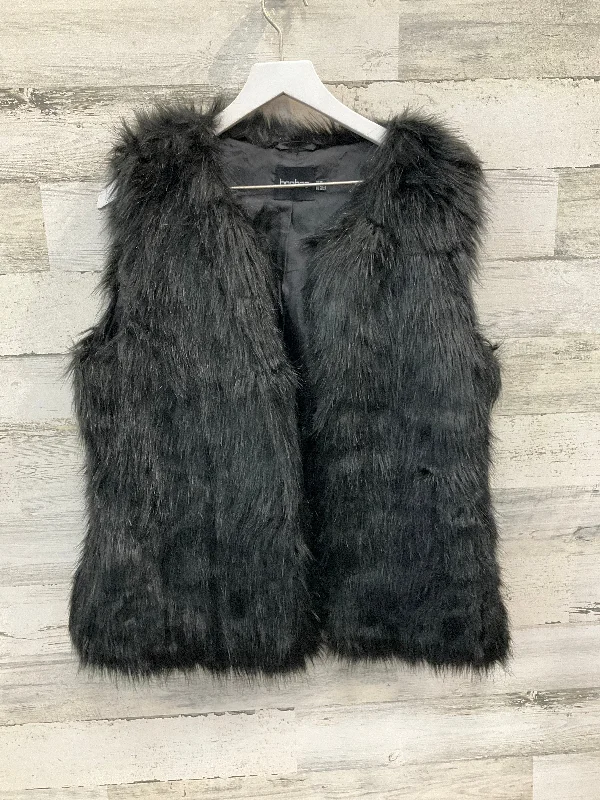 Vest Faux Fur & Sherpa By Boohoo Boutique In Black, Size: L