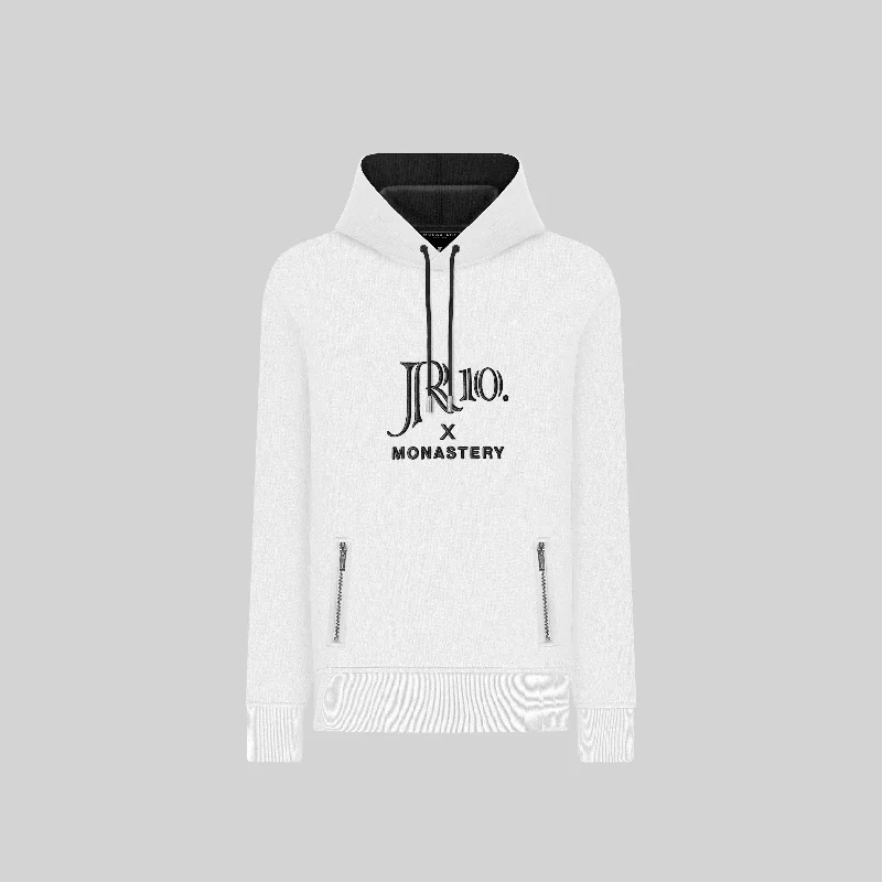 JR10 WHITE HOODIE