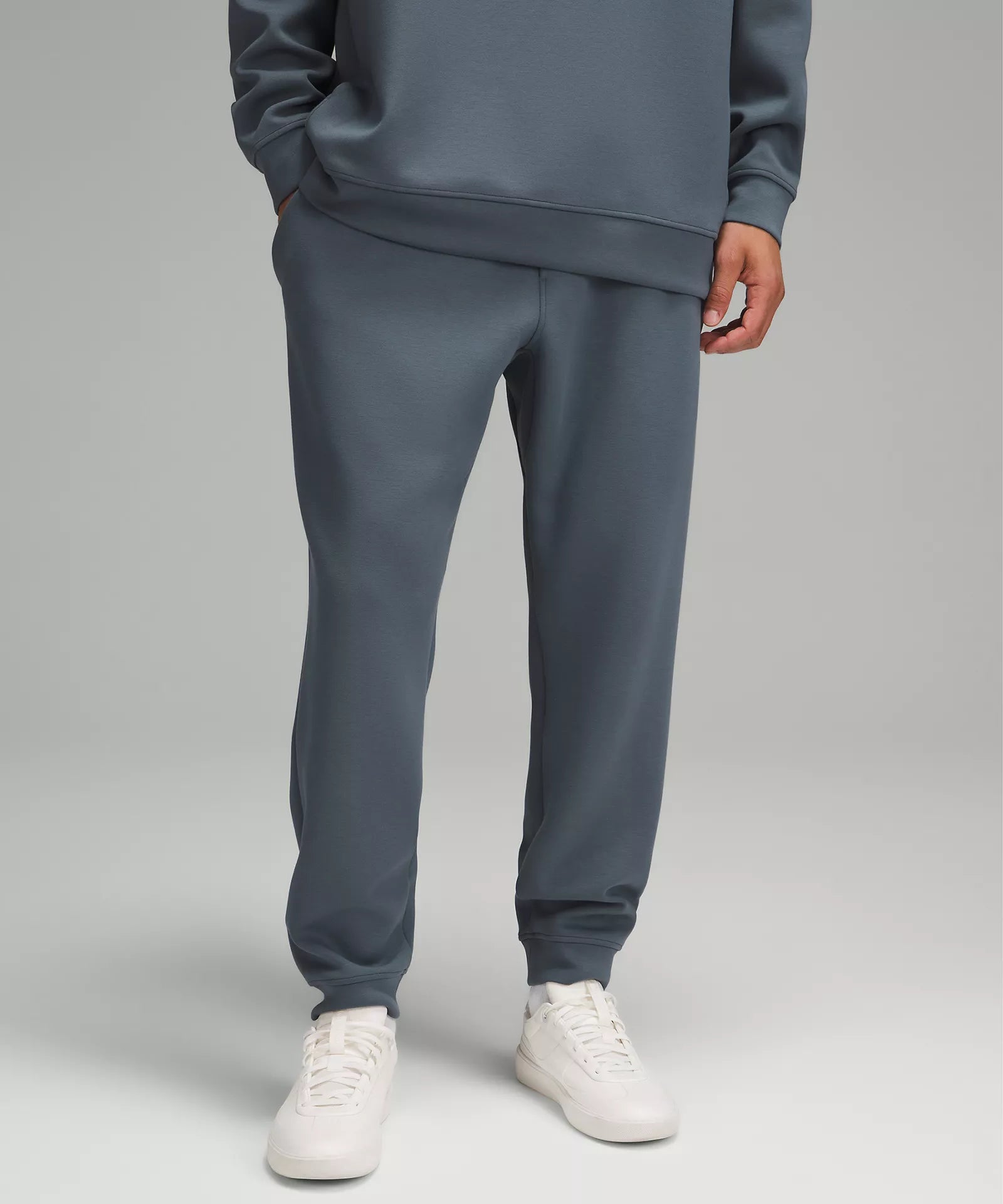 Men's Smooth Spacer Jogger | Oil Grey