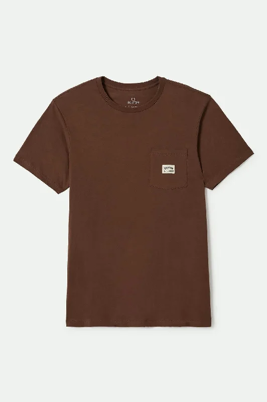 Woodburn S/S Tailored Pocket T-Shirt - Pinecone Brown