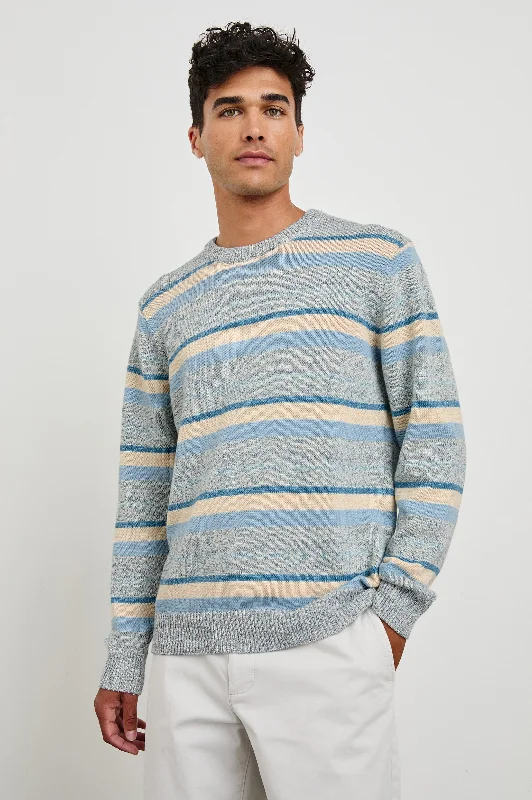 OLSEN SWEATER - BLUE STRIPE