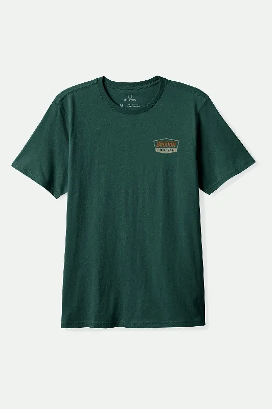 Regal S/S Standard T-Shirt - Deep Emerald/Rust/Sand