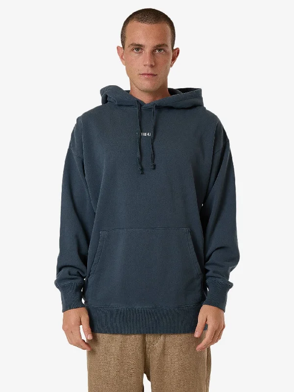 Minimal Thrill Slouch Pull On Hood - Dark Slate