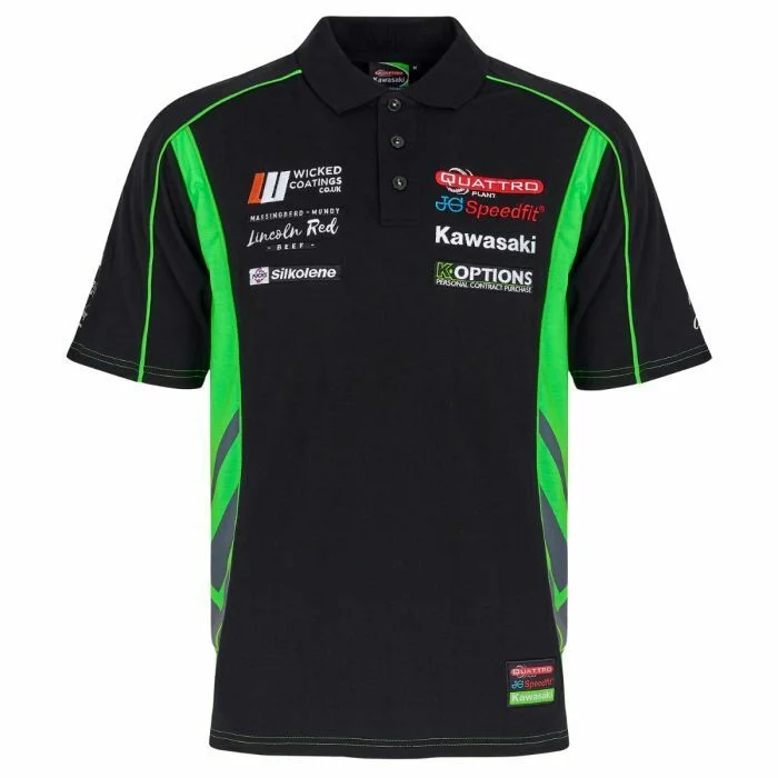 Official Quattro Plant Kawasaki Team Polo Shirt - 19Qk-Ap