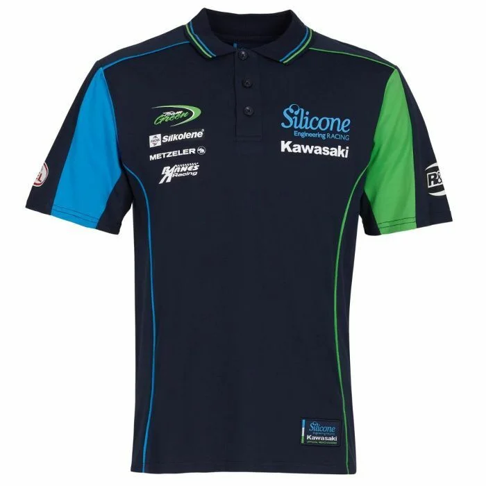 Official Silicone Racing Kawasaki Team Polo Shirt - 19Sk-Ap