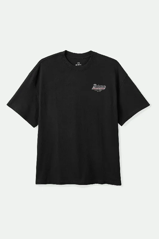 Township S/S Tailored T-Shirt - Black/Smoke Grey