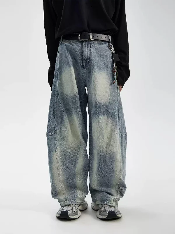 Stitched Washed Scimitar Jeans