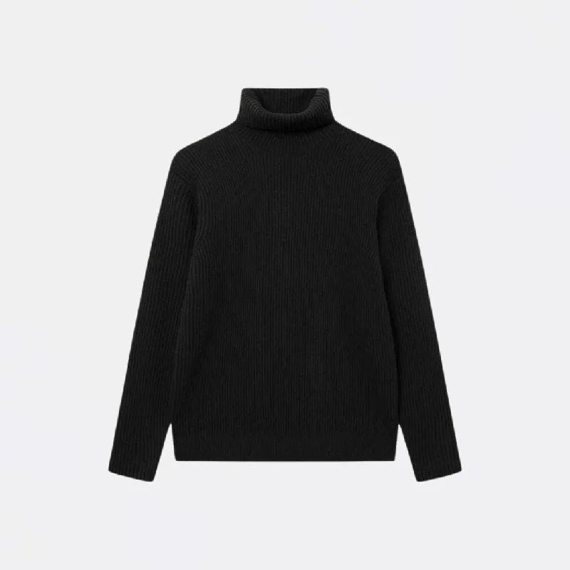 Eddie Wool Rib Rollneck Knit Sweater