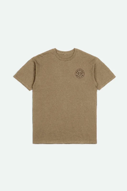 Crest II S/S Standard T-Shirt - Tiger's Eye/Washed Black/Mahogany