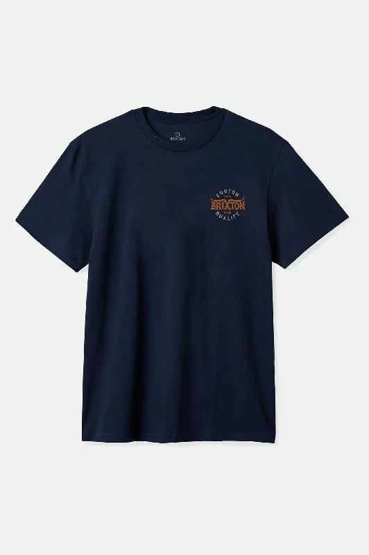 Gibson S/S Standard T-Shirt - Washed Navy Worn Wash