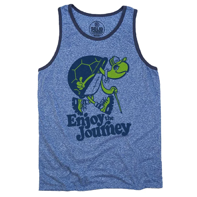 Turtle Enjoy the Journey Ringer Tank Top