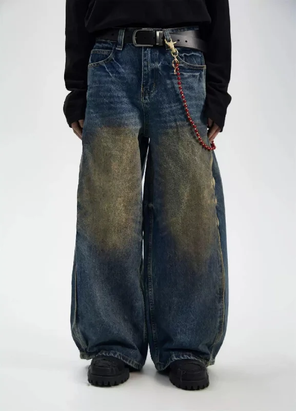 Washed Side Stitched Jeans