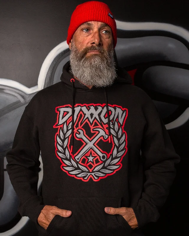 Party Crest Pullover Hoodie - Black, Red, & Gray