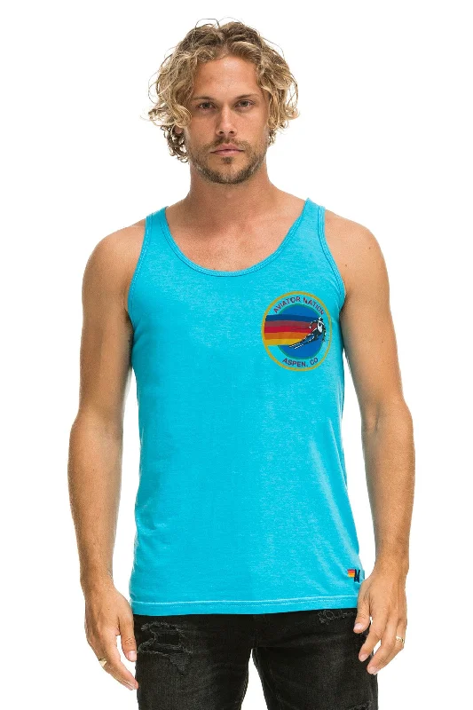 AVIATOR NATION ASPEN TANK - NEON BLUE