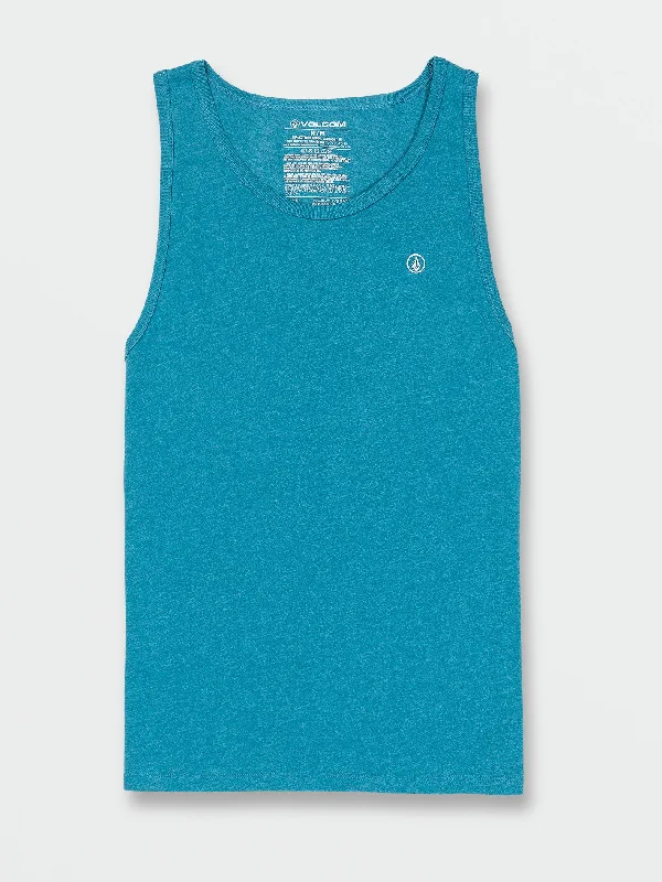 Solid Heather Tank - Ocean Teal Heather