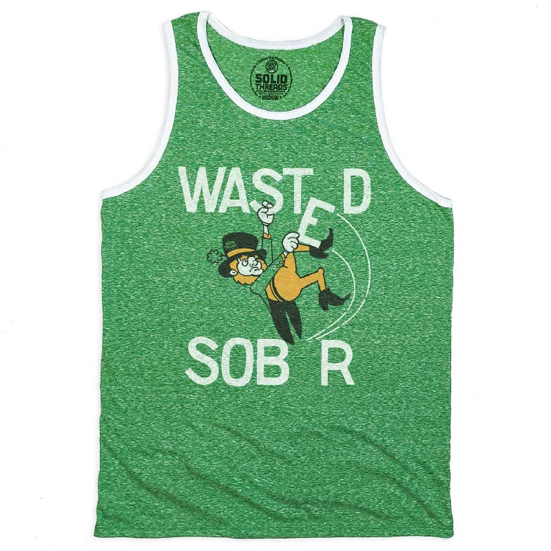 Wasted Leprechaun Ringer Tank Top