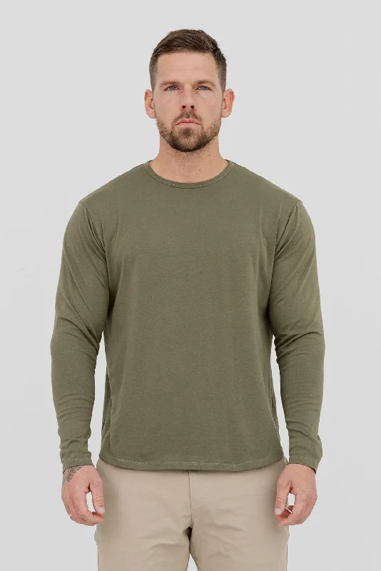 LONG SLEEVE TOP - OLIVE