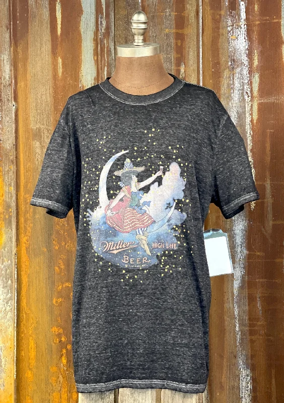 Miller High Life Moon LUXE Tee- Charcoal Grey