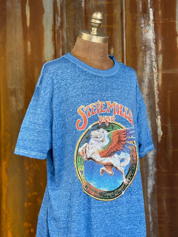 Steve Miller Band BOOK OF DREAMS LUXE Tee- Royal Blue CLEARANCE